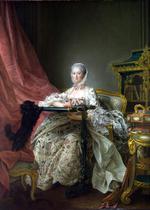 欧洲12-19世纪油画五_DROUAIS, Francois-Hubert - Madame de Pompadour